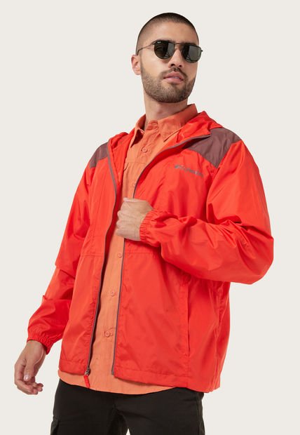 Chaqueta Rompevientos Rojo-Marrón Columbia Flashback