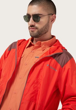 Chaqueta Rompevientos Rojo-Marrón Columbia Flashback