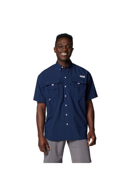Camisa Hombre Columbia BAHAMA II S/S SHIRT Azul Columbia