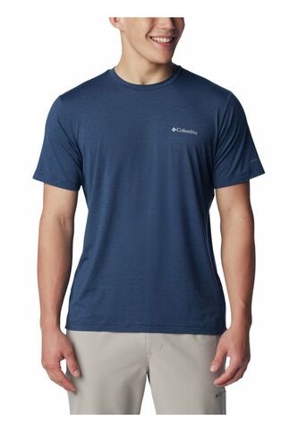 Camiseta Hombre Columbia TECH TRAIL CREW NECK Azul Columbia Columbia