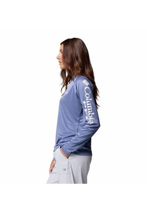 Camiseta Mujer Columbia TIDAL TEE II LONG SL Purpura Columbia