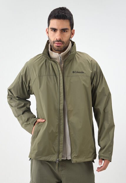 Chaqueta Verde Oliva Columbia Glennaker Lake II Rain