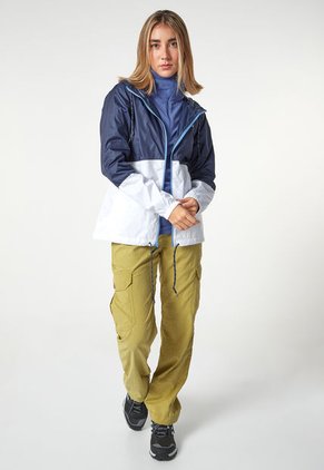 Chaqueta Cortavientos Azul Navy-Blanco Columbia Flash Forward