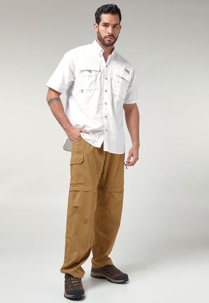 Pantalón Café-Negro Columbia Silver Ridge Utility Convertible