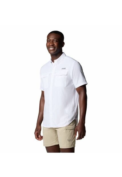 Camisa Hombre Columbia BLOOD AND GUTS V SS Blanco Columbia