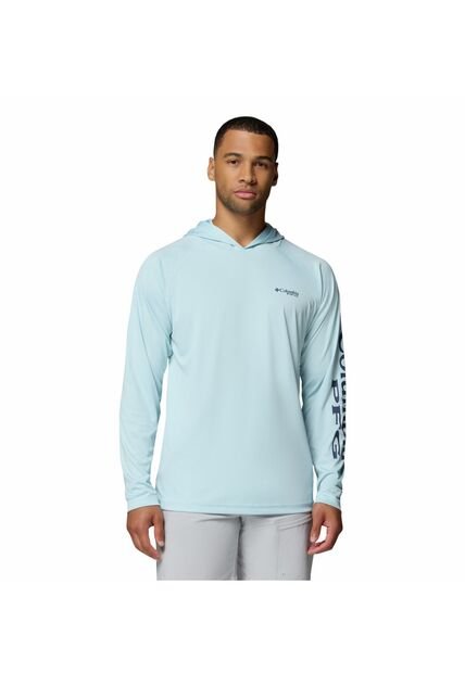 Camiseta Hombre Columbia TERMINAL TACKLE HOOD Azul Columbia