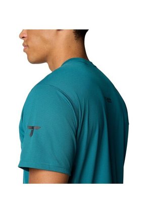 Camiseta Hombre Columbia CIRQUE RIVER PRO SS ML Azul Columbia