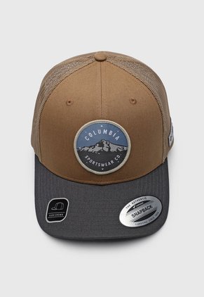 Gorra Café-Gris-Azul Columbia Mesh Snap Back