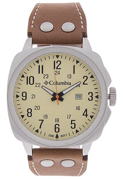 Reloj Plateado-Café Columbia