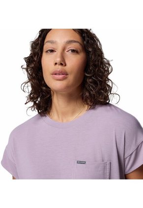 Camiseta Mujer Columbia DANIELA FALLS SS Purpura Columbia