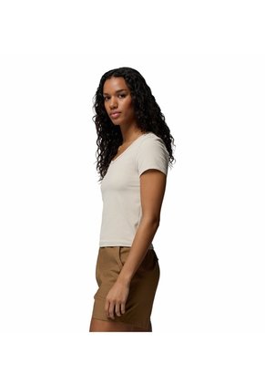 Camiseta Mujer Columbia PINETOWN CANYON RIB Beige Columbia
