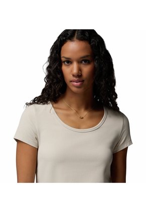 Camiseta Mujer Columbia PINETOWN CANYON RIB Beige Columbia