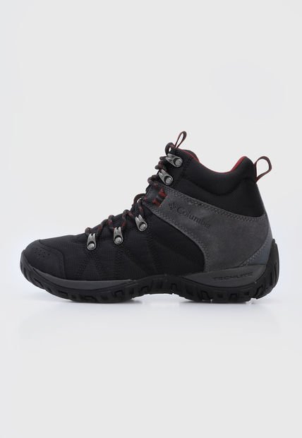 Bota Outdoor Negro-Gris-Vinotinto Columbia Peakfreak Venture Mid LT