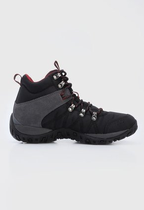 Bota Outdoor Negro-Gris-Vinotinto Columbia Peakfreak Venture Mid LT