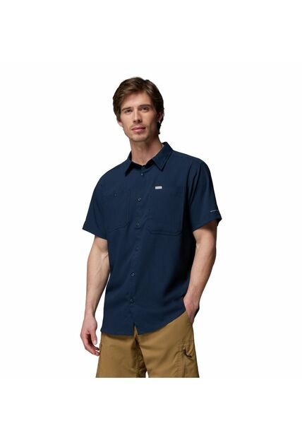 Camisa Hombre Columbia SILVER RIDGE II SS Azul Columbia