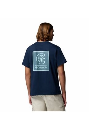 Camiseta Hombre Columbia CSC LOGO BACK TEE Azul Columbia