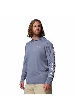 Camiseta Hombre Columbia TERMINAL TACKLE HOOD Morado Columbia