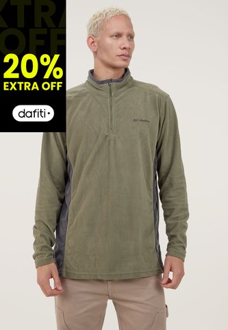 Buzo Verde Oliva-Gris Columbia Klamath Range II Half Zip Columbia