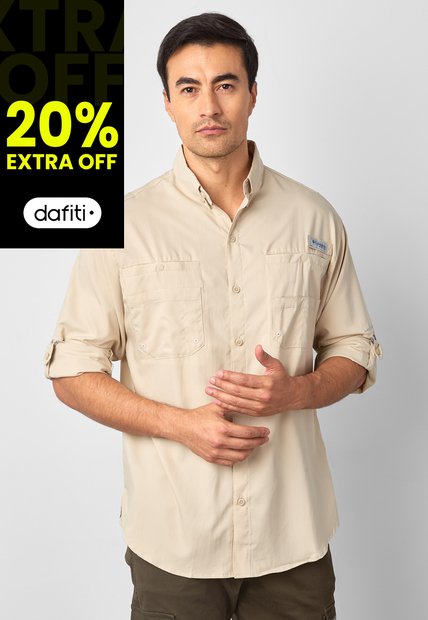 Camisa Columbia Tamiami II Beige