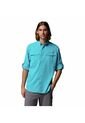 Camisa Hombre Columbia BLOOD AND GUTS V LS Azul Columbia de Columbia
