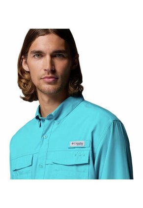 Camisa Hombre Columbia BLOOD AND GUTS V LS Azul Columbia