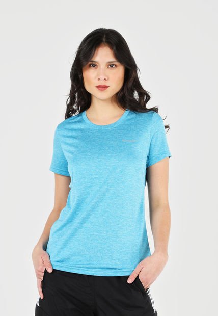 Camiseta Celeste Columbia Hike SS Crew