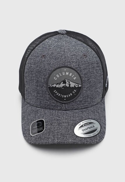 Gorra Gris-Negro Columbia Mesh Snap Back