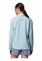 Camisa Mujer Columbia Pfg Castback Wove Ls Azul Columbia de Columbia