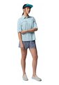Camisa Mujer Columbia Pfg Castback Wove Ls Azul Columbia de Columbia