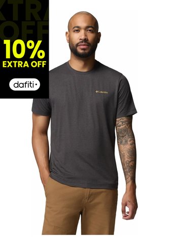 Camiseta Hombre Columbia Parsons Point S Back Negro Columbia Columbia