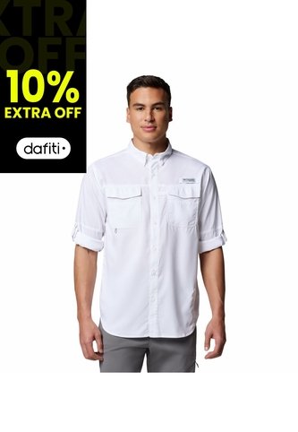 Camisa Hombre Columbia BLOOD AND GUTS V LS Blanco Columbia Columbia