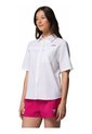 Camisa Mujer Columbia Pfg Castback Wove Sl Blanco Columbia de Columbia