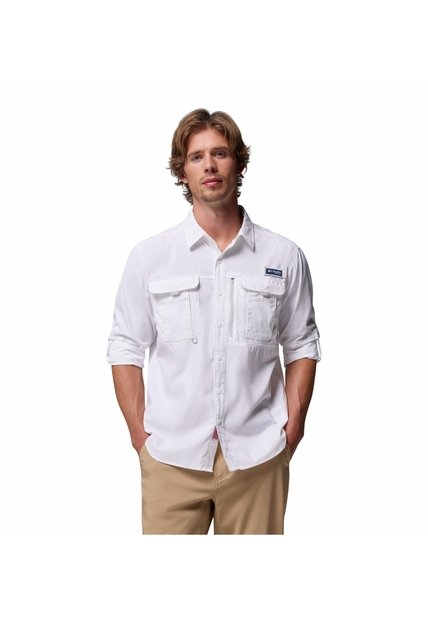Camisa Hombre Columbia BAHAMA ELITE LS Blanco Columbia