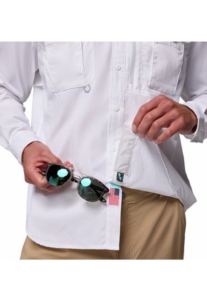 Camisa Hombre Columbia BAHAMA ELITE LS Blanco Columbia