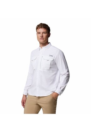 Camisa Hombre Columbia BAHAMA ELITE LS Blanco Columbia