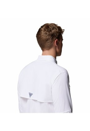 Camisa Hombre Columbia BAHAMA ELITE LS Blanco Columbia