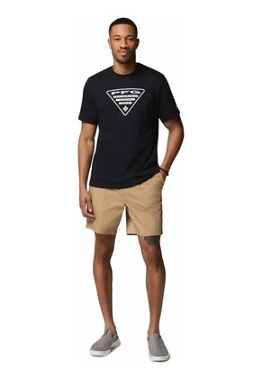 Camiseta Hombre Columbia Pfg Shield Ss Negro Columbia