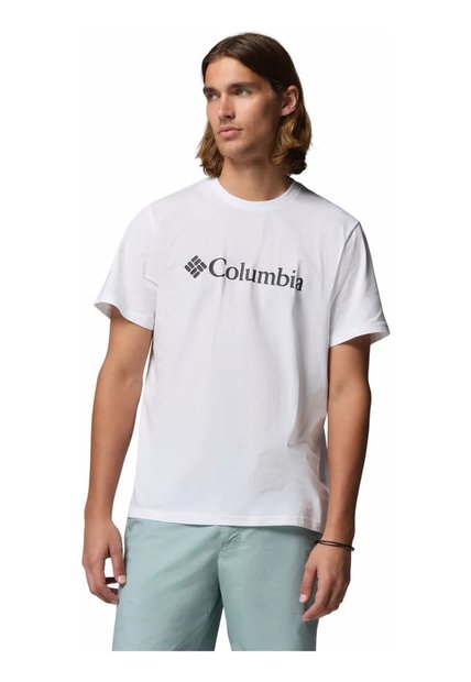 Camiseta Hombre Columbia Csc Basic Logo Tee Blanco Columbia