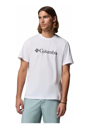 Camiseta Hombre Columbia Csc Basic Logo Tee Blanco Columbia