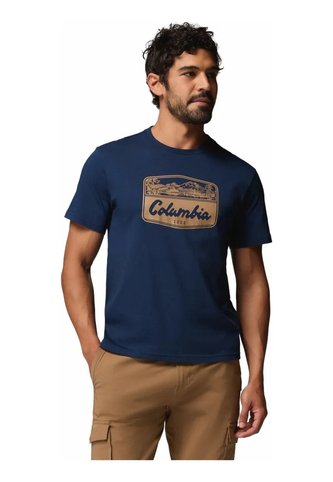 Camiseta Hombre Columbia Seasonal Graphic T Azul Columbia Columbia