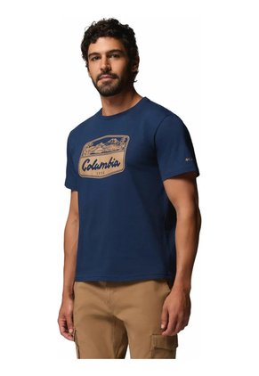 Camiseta Hombre Columbia Seasonal Graphic T Azul Columbia