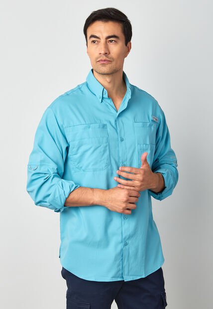 Camisa Columbia Tamiami II Aguamarina