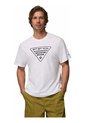 Camiseta Hombre Columbia Pfg Shield Ss Blanco Columbia de Columbia