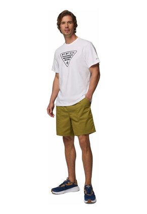 Camiseta Hombre Columbia Pfg Shield Ss Blanco Columbia