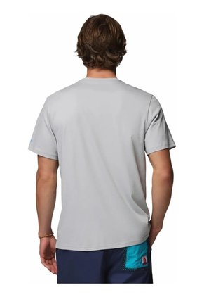 Camiseta Hombre Columbia Pfg Shield Ss Gris Columbia