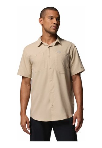 Camisa Hombre Columbia Silver Ridge Ii Ss Caqui Columbia Columbia