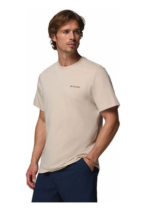 Camiseta Hombre Columbia CSC LOGO BACK TEE Beige Columbia