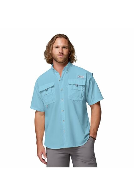 Camisa Hombre Columbia BAHAMA II S/S SHIRT Azul Columbia