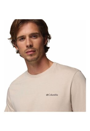 Camiseta Hombre Columbia CSC LOGO BACK TEE Beige Columbia