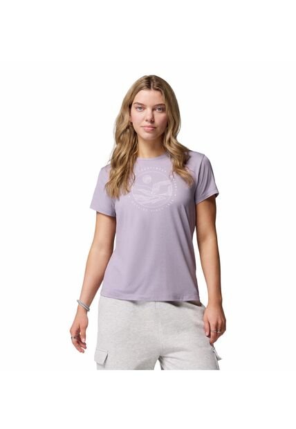 Camiseta Mujer Columbia SLOAN RIDGE GRAPHIC Purpura Columbia